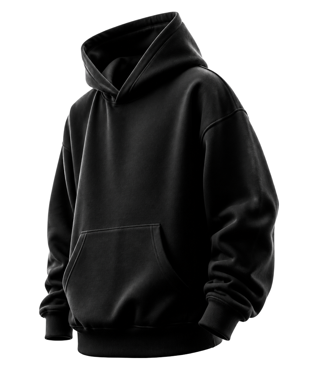 DEMO oversized heavyweight black hoodie